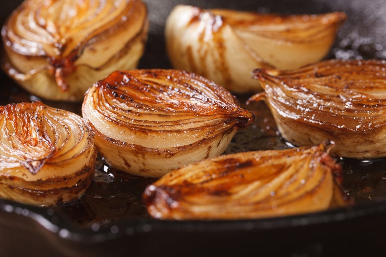 A Google featured snippet once lied about how long it takes to caramelize onions.